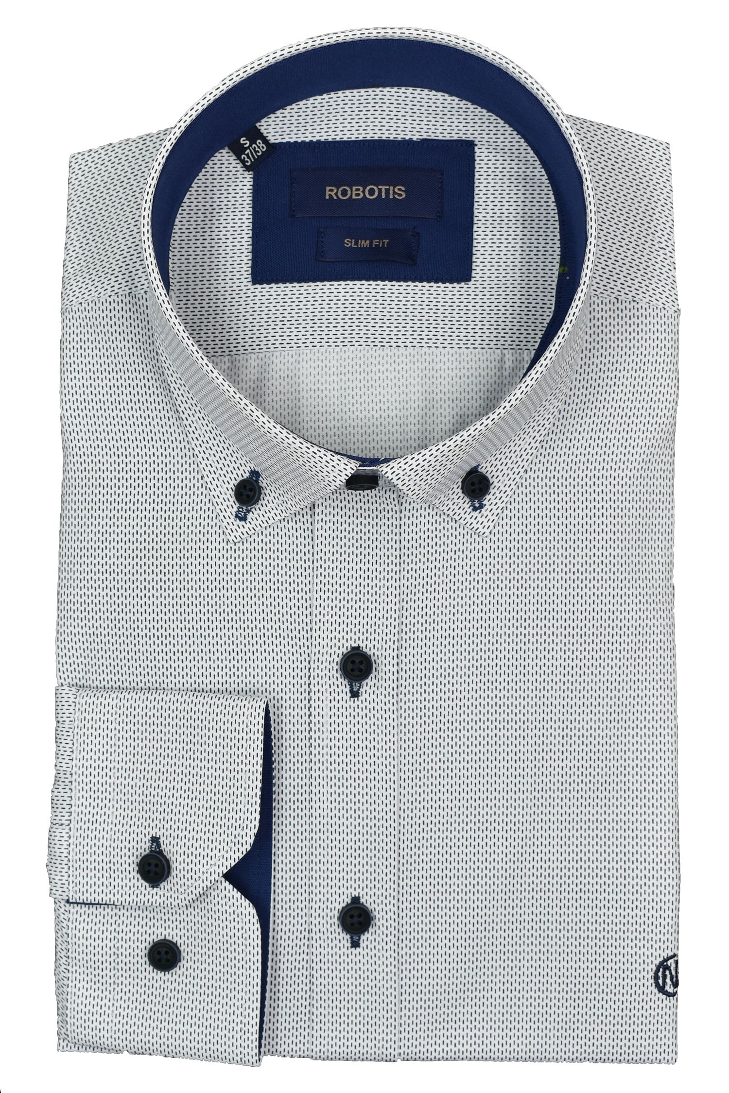 ΠΟΥΚΑΜΙΣΟ ΒΑΜΒΑΚΕΡΟ PRINT SLIM FIT