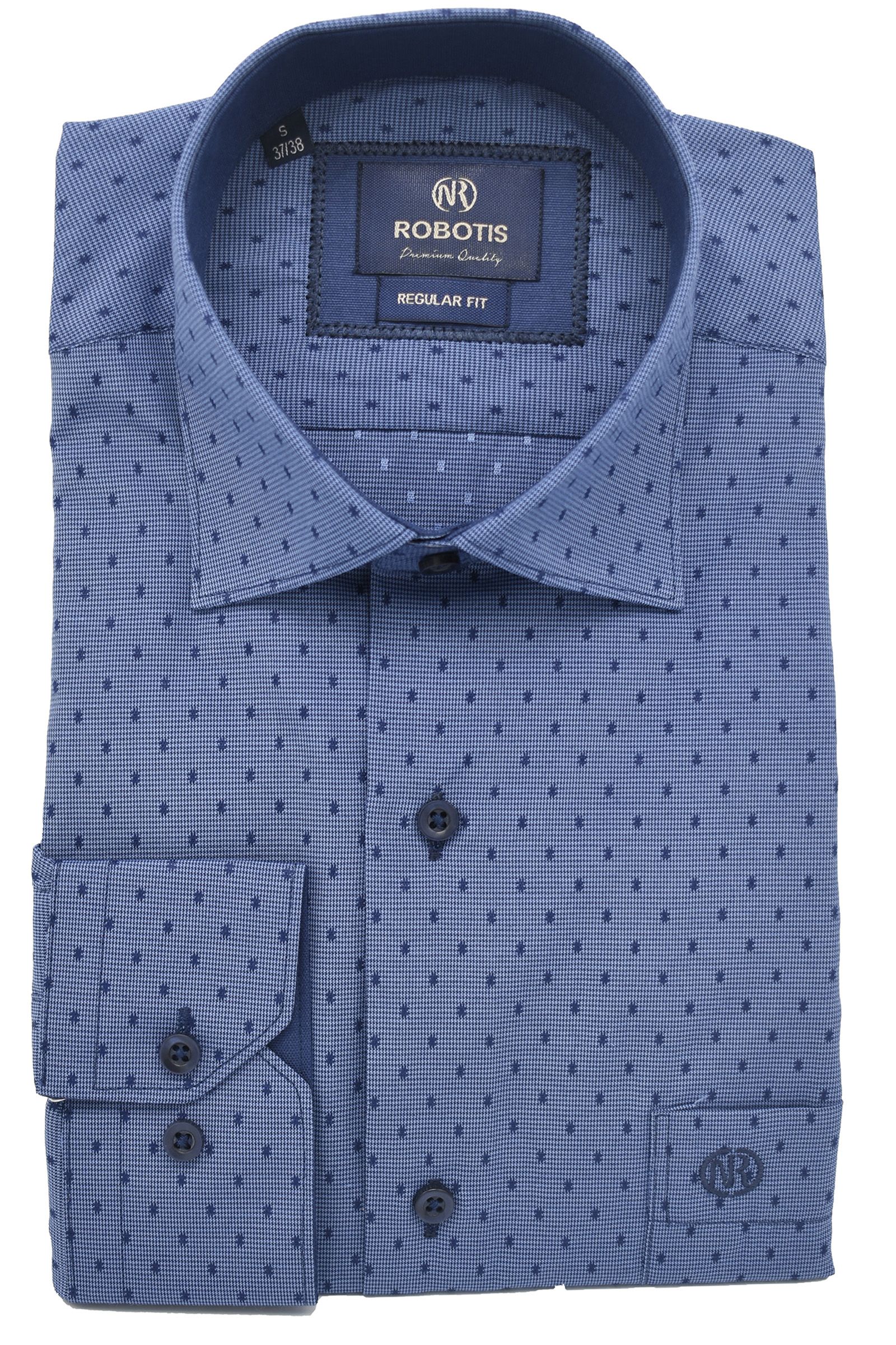 ΠΟΥΚΑΜΙΣΟ ΒΑΜΒΑΚΕΡΟ PRINT ΜΠΛΕ