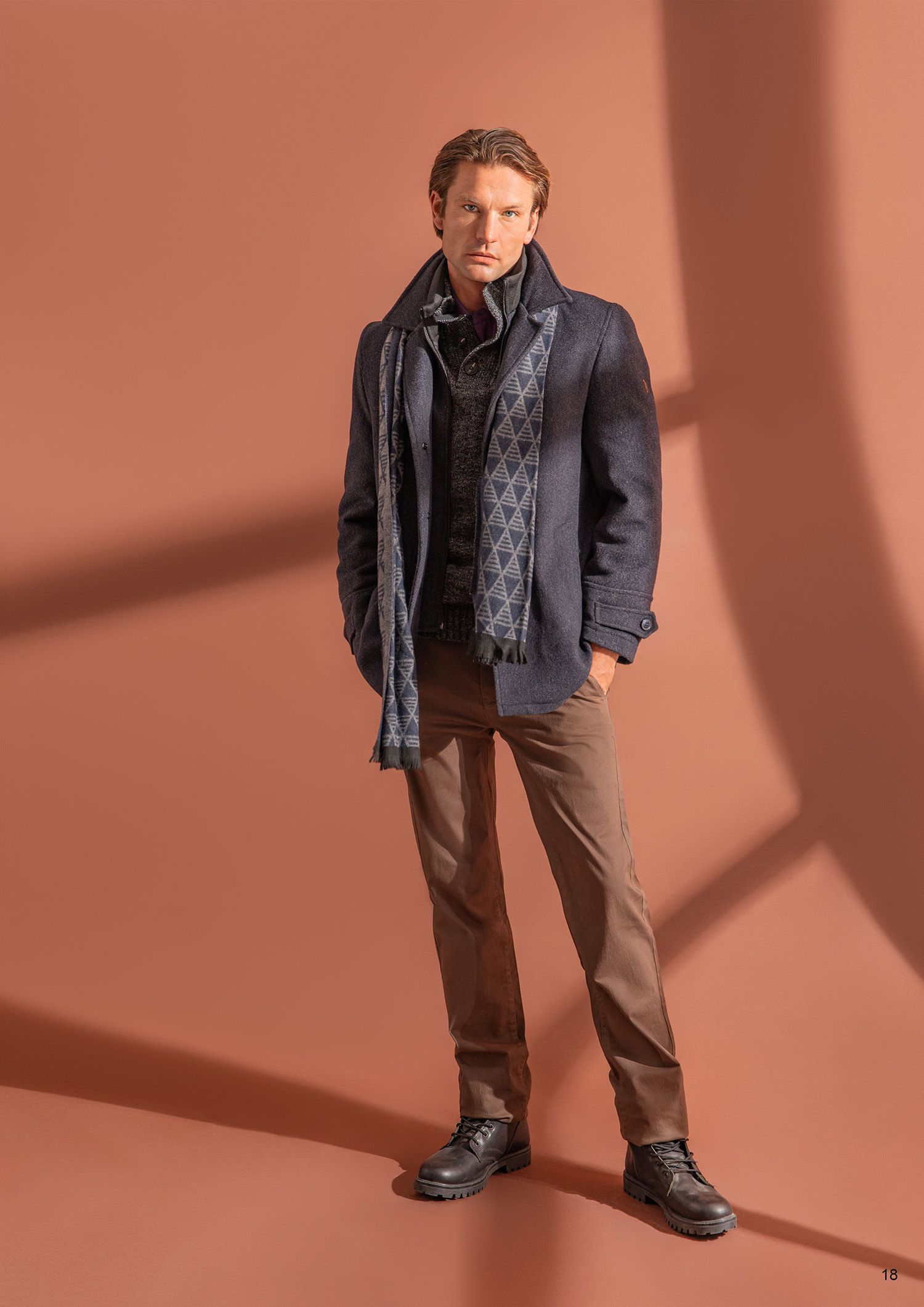 ΗΜΙΠΑΛΤΟ ΜΑΛΛΙΝΟ ΜΠΛΕ ΜΕΛΑΝΖ